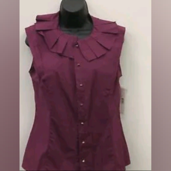 ANTONIO MELANI Tops - Antonio Melani Women's Purple Button Up Shirt Size Med NWT MSRP $109
